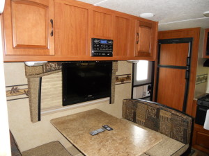 RV Pull-Down TV